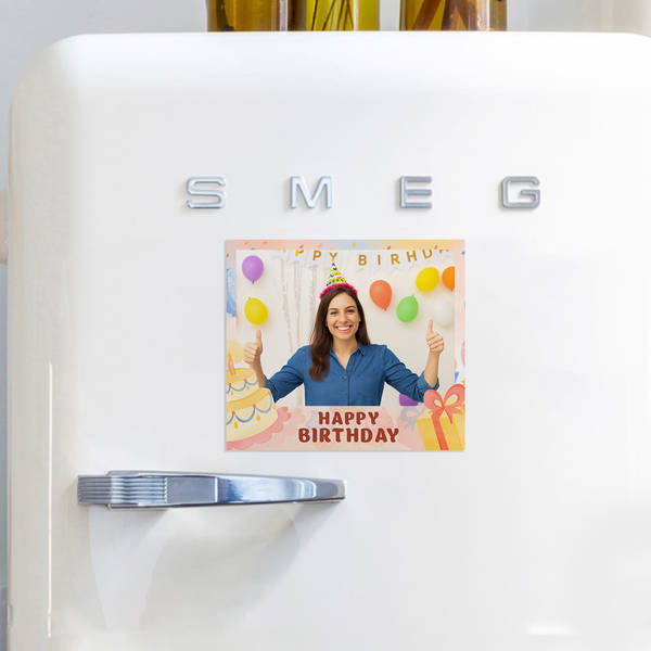 Birthday Joy Personalized Fridge Magnet