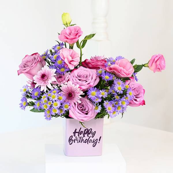 Blooming Happy Birthday Arrangement