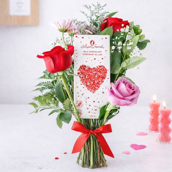 Blooms And Chocolate For Valentine's Day