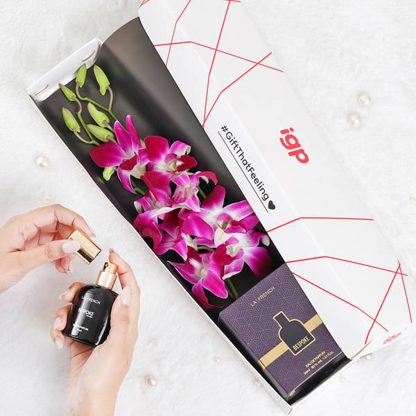 Blooms And Perfume Combo