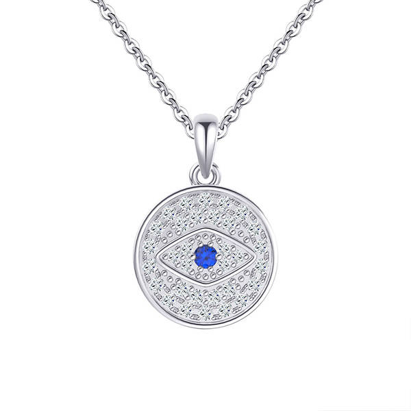 Blue Eye Sterling Silver Pendant