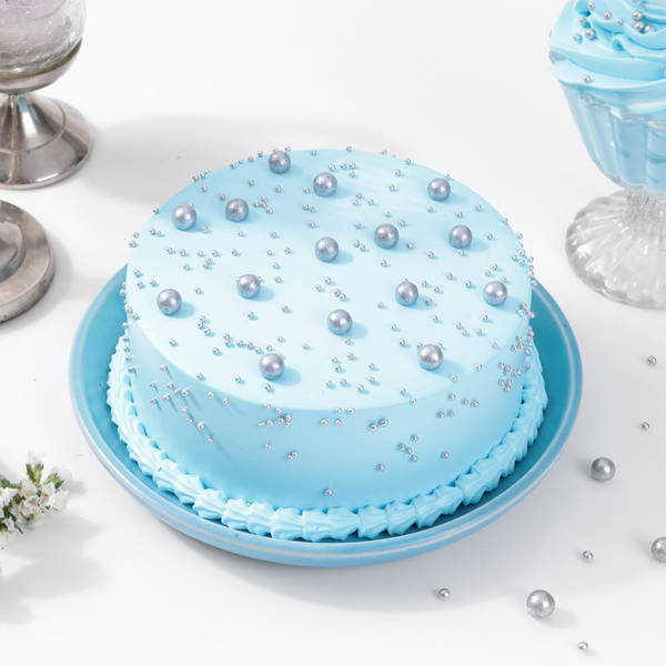 Blue Pearls Cake