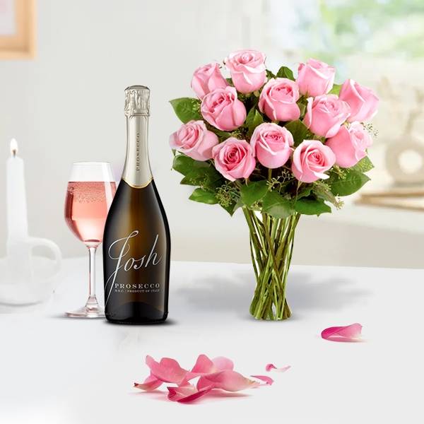 Blush Prosecco Wine And Rose Harmony