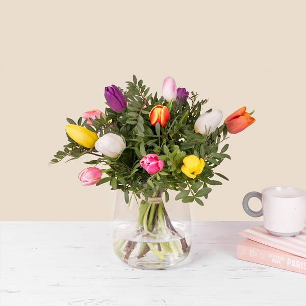 Bouquet of tulips - Colorful love