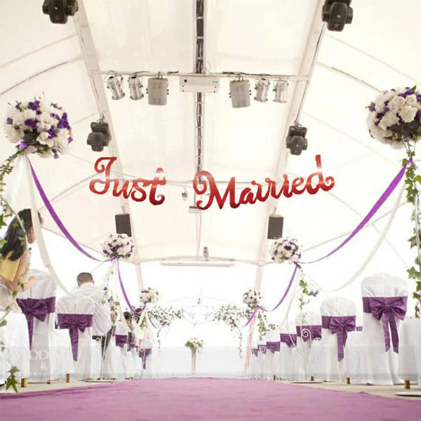 Bunting - Just Married - Single Piece