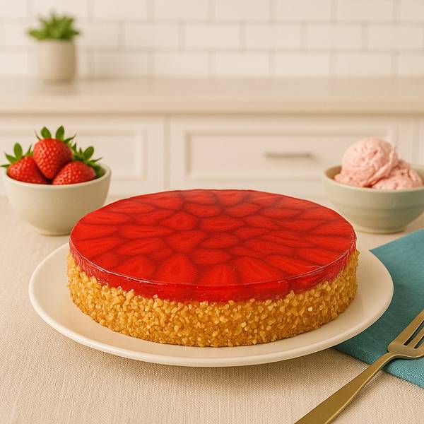 Bursting Strawberry Delight Cake (1 Kg)