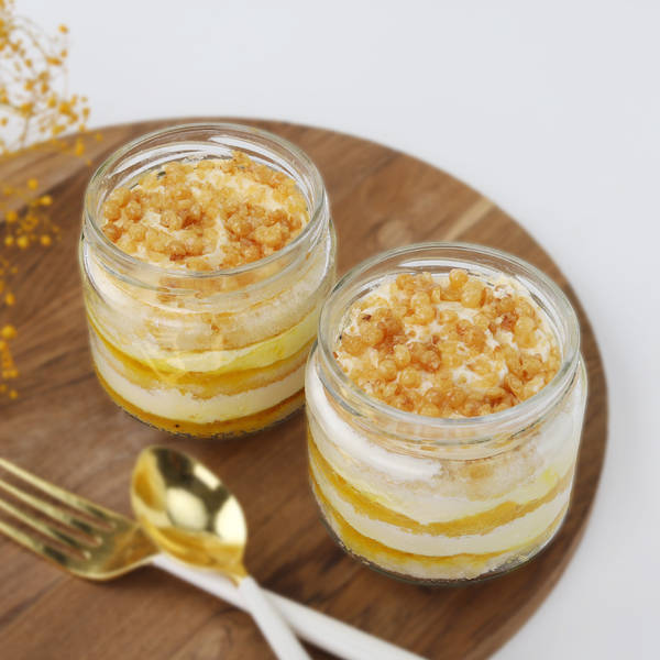 Butterscotch Crunch Jar Cakes (Set of 2)