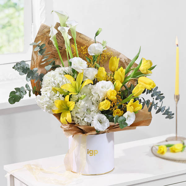 Calla Lilies & Hydrangea Harmony