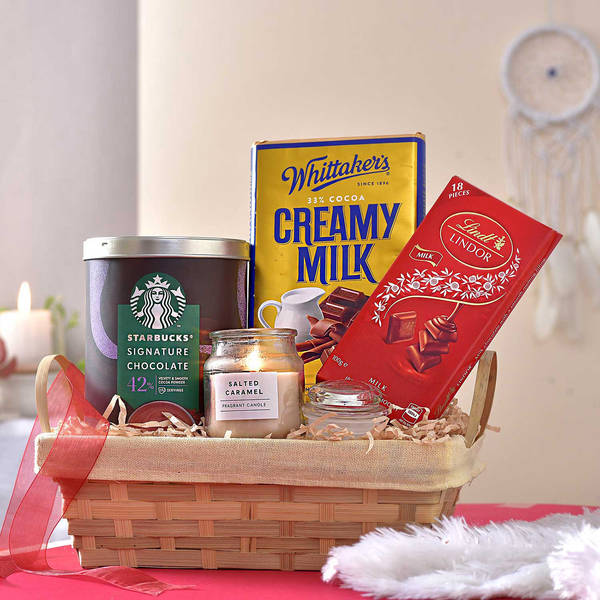 Candle And Choc Indulgence Hamper