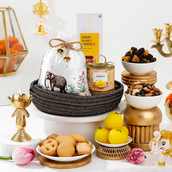 Captivating Dori Basket Diwali Hamper