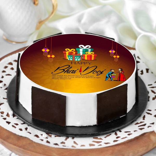Celebratory Bhai Dooj Cake