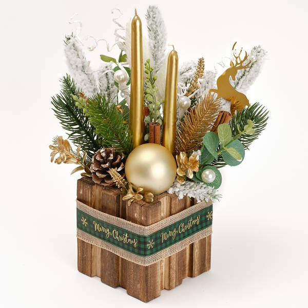 Center Piece -   Christmas Golden Glow