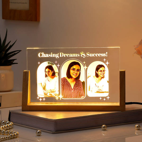 Chasing Dreams Personalized Womens Day LED Frame