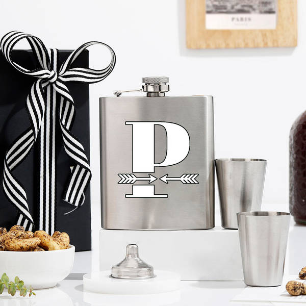 Cheers To Dad Personalized Hipflask Set