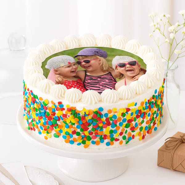 Cherished Memories Personalized Photo Cake