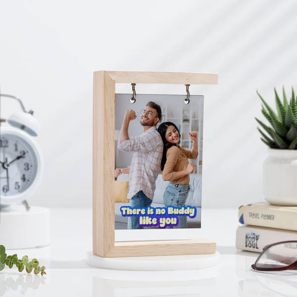 Cherished Siblings Personalized Wooden Photo Holder