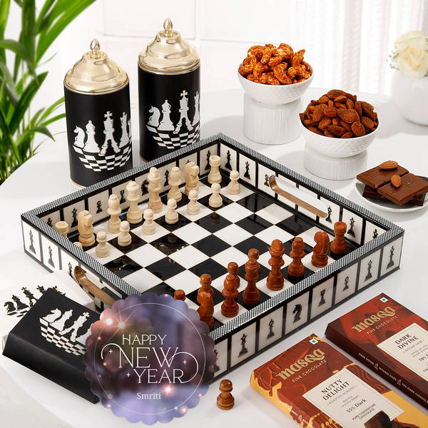Chess Champion's New Year Celebration Hamper - Personalized