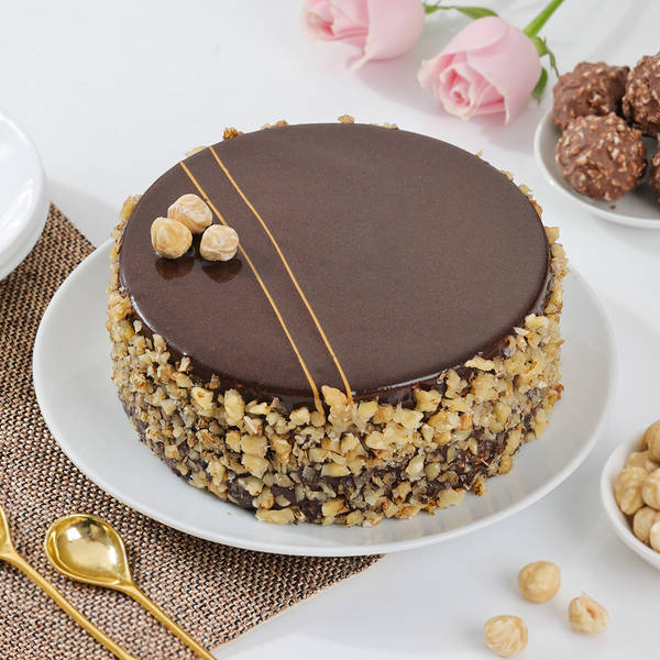 Chocolate Hazelnut Crunch Cake