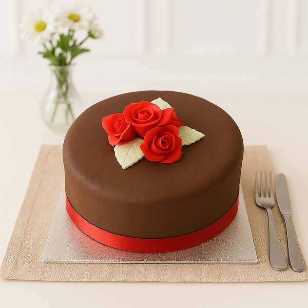 CHOCOLATE ROSE CAKE