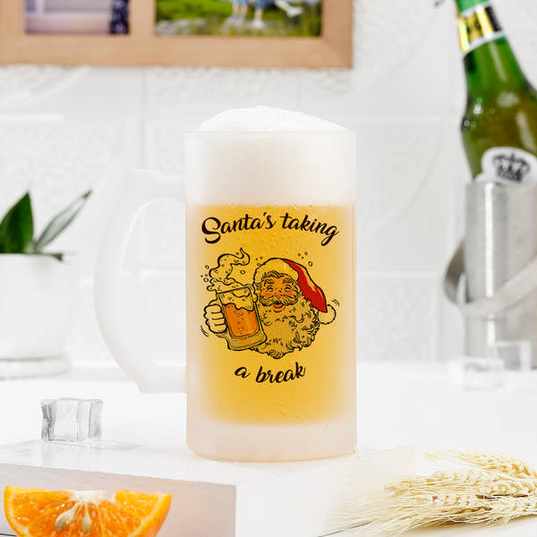 Christmas Brew Personalized Frosted Beer Mug