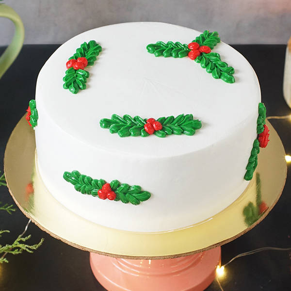 Christmas Holly Cake (2 kg)
