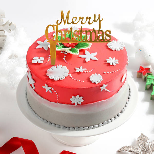 Christmas Snowflake Cake