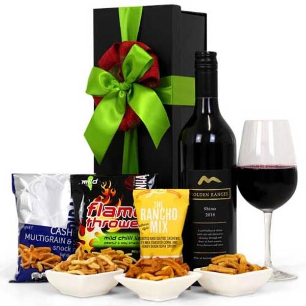 Christmas Wine & Snack Hamper