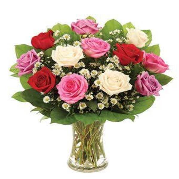 Colourful Passion Valentine's Day Roses Bouquet