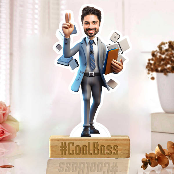 Cool Boss Personalized Caricature