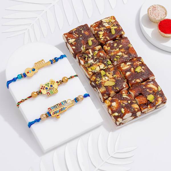 Cool Bro Rakhi Trio With Sweets