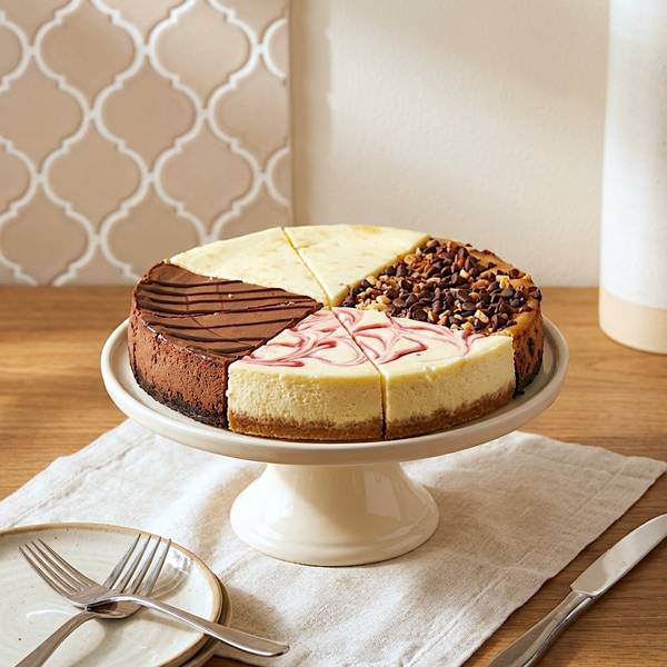 Creamy Baked Variety Flavored Cheesecake (800 Gm)