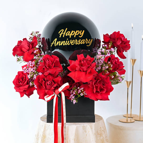 Crimson Promise Anniversary Arrangement