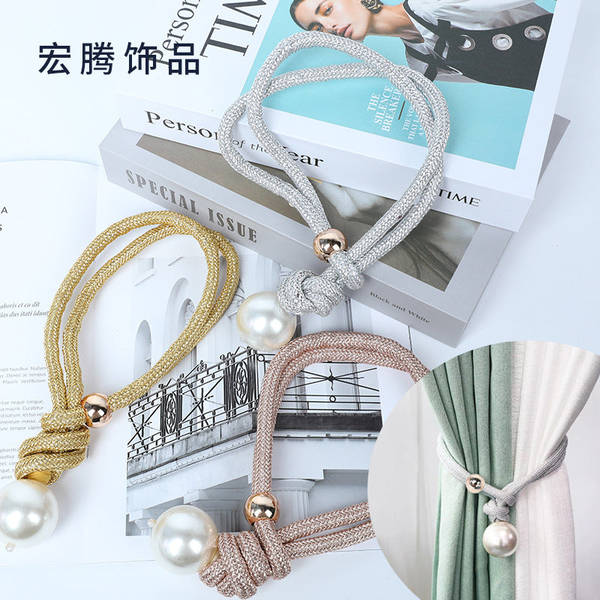 Curtain Ties - Knots And Pearls - Set Of 2