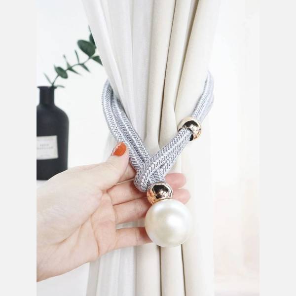 Curtain Ties - Knots And Pearls - Set Of 2