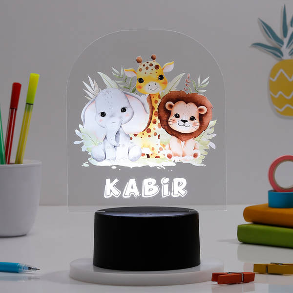 Cute Animals Personalized LED Lamp For Kids