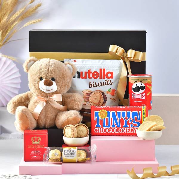 Cute Comfort And Gourmet Treats Hamper