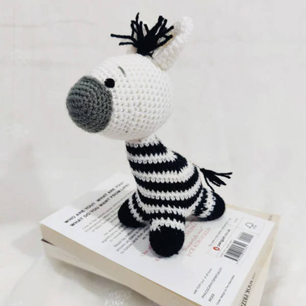 Cute Handcrafted Crochet Baby Zebra - Single Piece