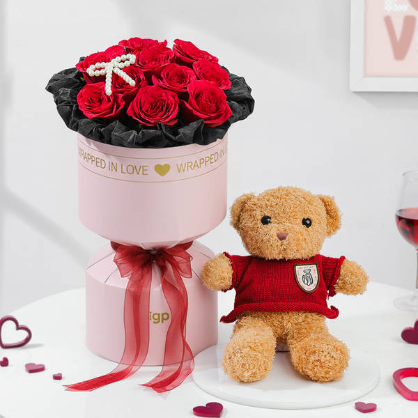 Cute Love  Teddy Gift Combo