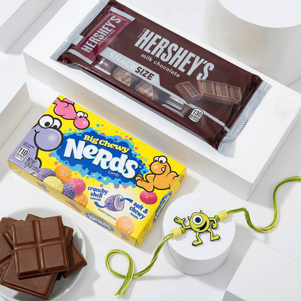 Cute Monster Kids Rakhi Combo