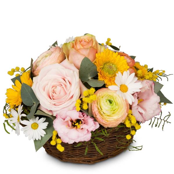 Cutflower Arrangement Cheerful Spring Meadow