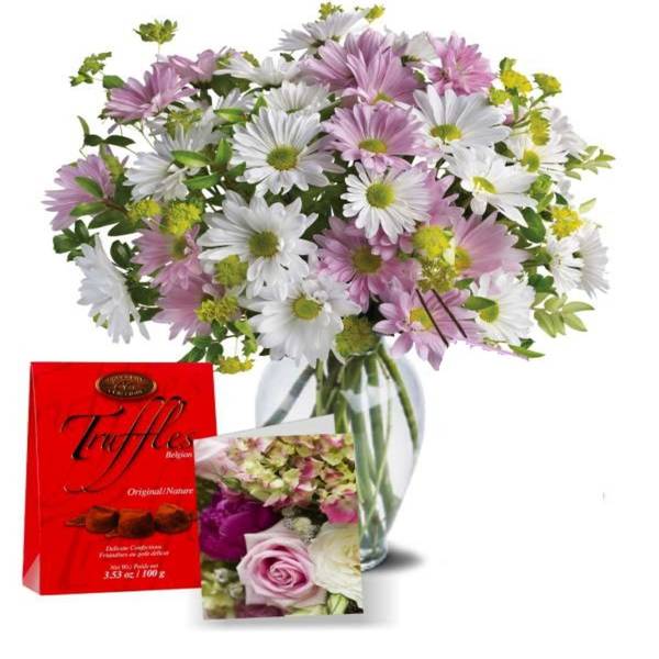 Daisies and Truffles for Valentine's Day