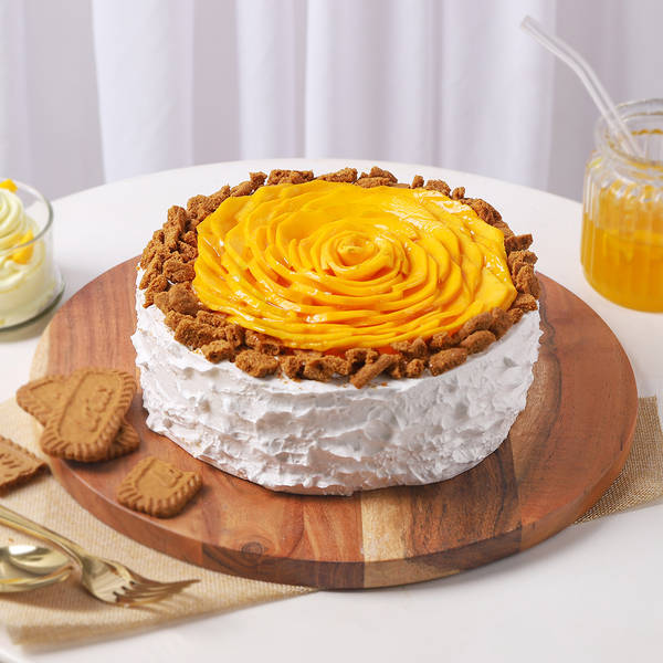 Decadent Mango Biscuit Cake (Half Kg)