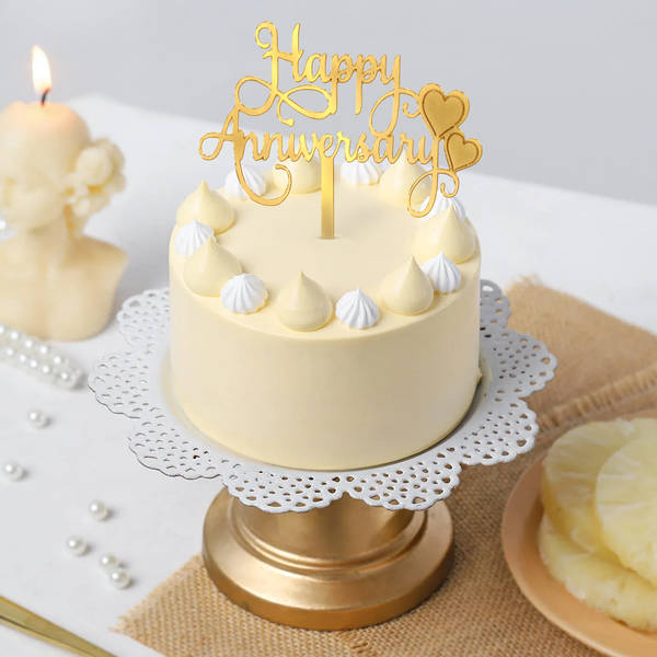Delicious Pineapple Anniversary Cake
