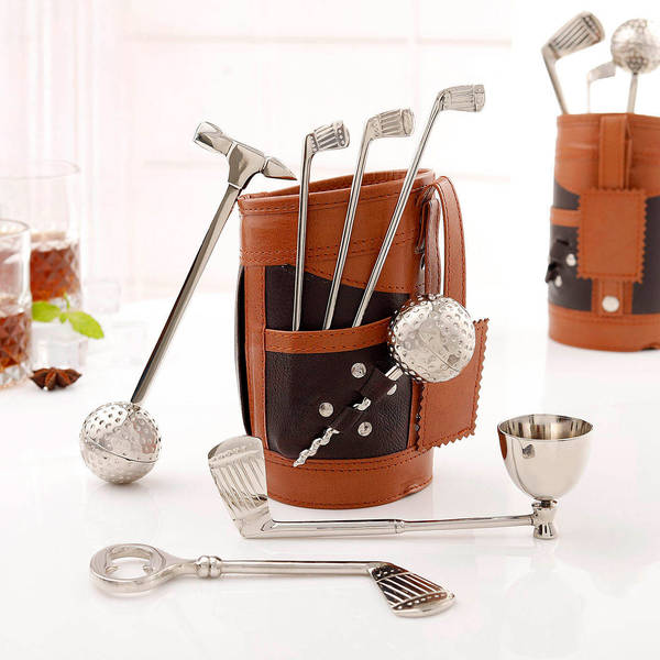 Designer Golf Set Wine Tools