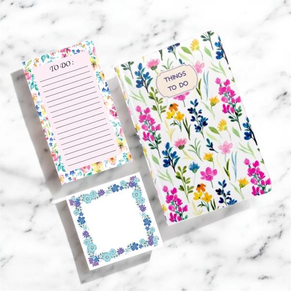 Desk Essentials Floral Stationery Set