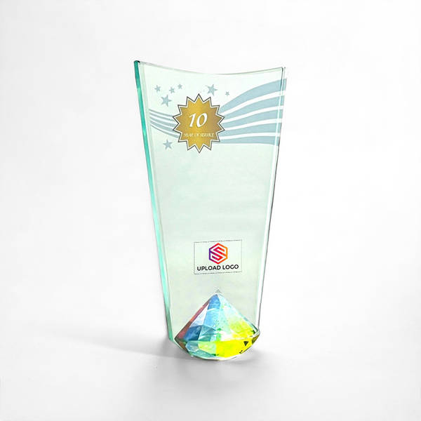 Diamond Base Crystal Trophy