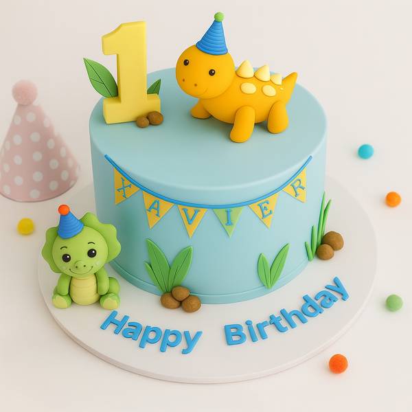 Dino Themed Birthday Cake (3 Kg)