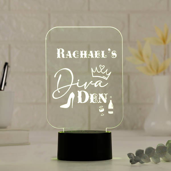 Diva Den Personalized LED Lamp