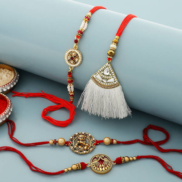Divine And Modern Family Rakhi (Set of 4)