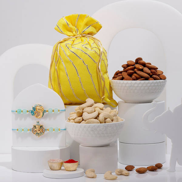 Divine Blessings Ganesha Rakhis Hamper